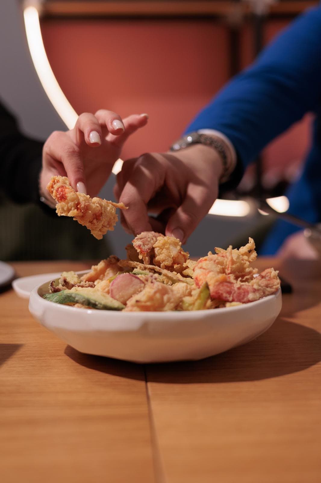 Fritto misto condiviso al tavolo